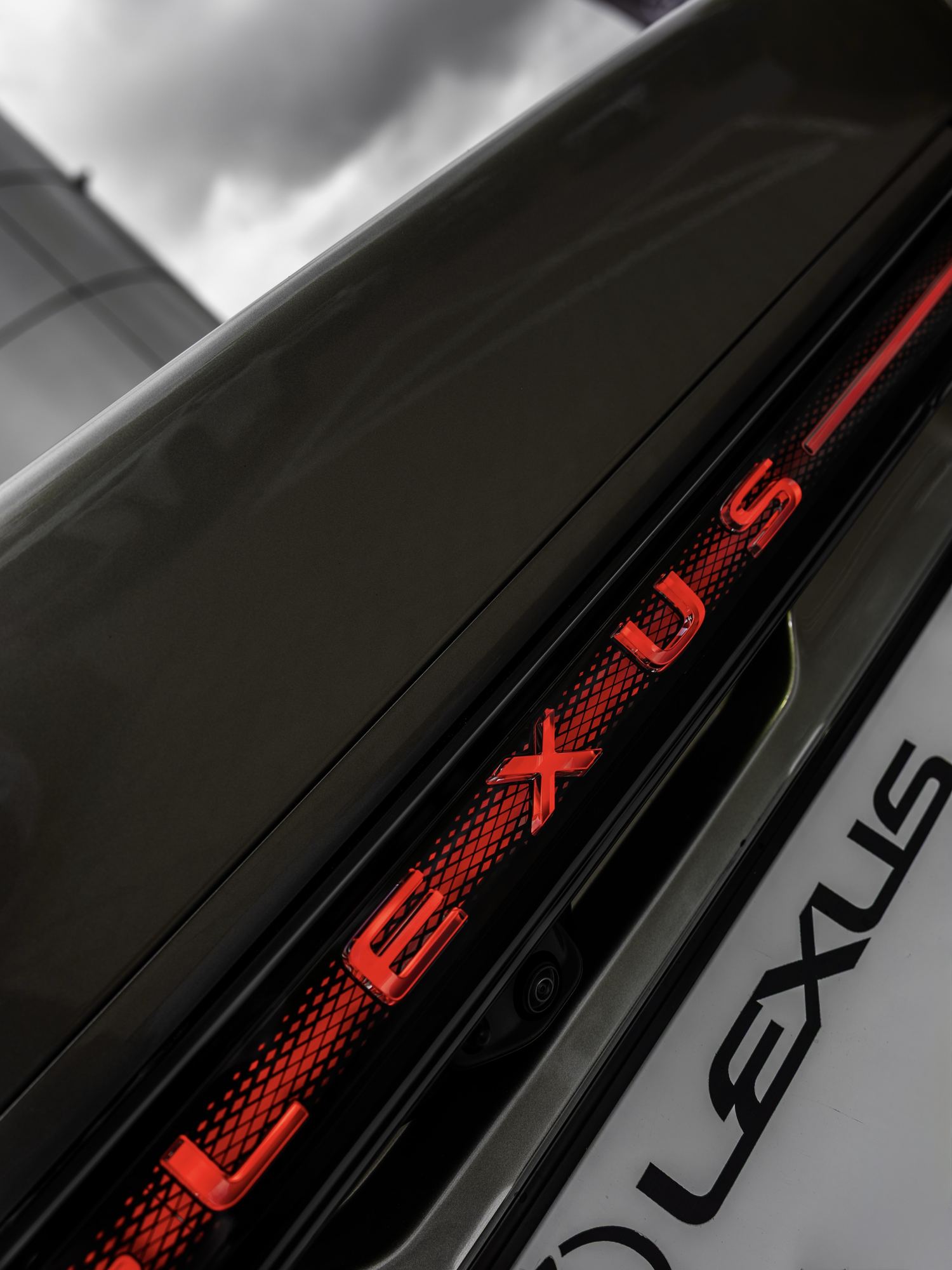 Illuminated Lexus rear badge